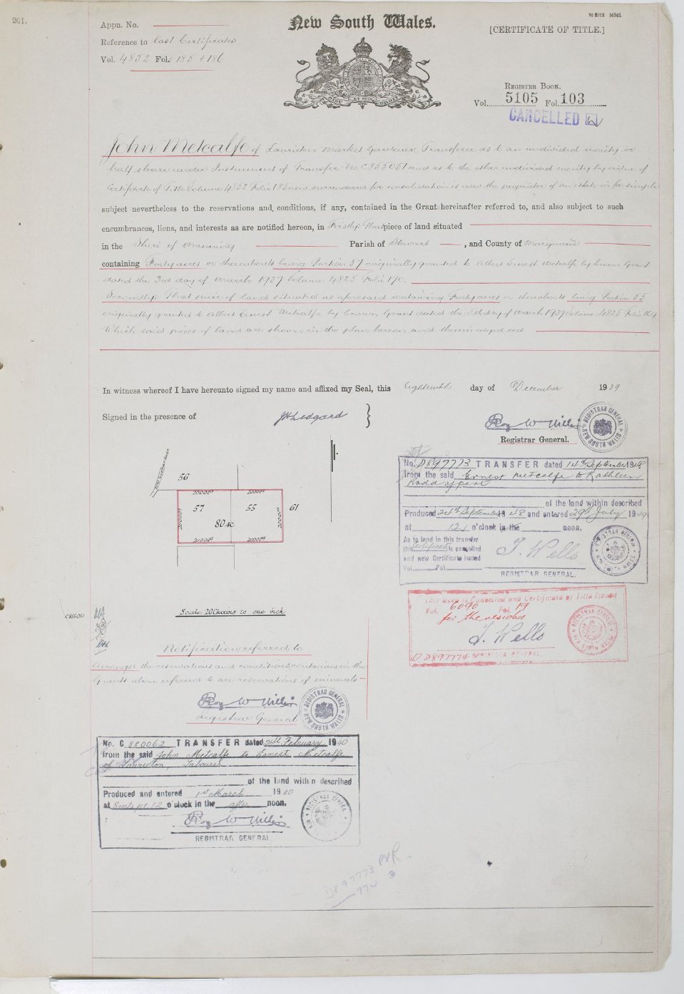 Transfer from John to Ernest